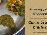 Karuveppilai Thogayal | How to make Curry Leaves Chutney