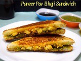 Paneer Pav Bhaji Sandwich