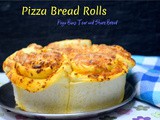 Pizza Bread Rolls ~ How to make Savory Cheesy Pizza Rolls