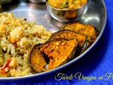Tareli Vengna ni pori | Fried Brinjal Slices Parsi Style