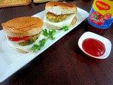 Vegetarian Burger with Tofu Patties | How to make Tofu Patty Burger