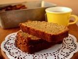 Healthy whole wheat banana bread with no added sugar and eggs