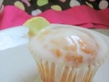 Lemon Muffins and lemon cream drizzle