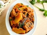 Aloo Baingan Recipe / Punjabi Aloo Baingan / Potato Eggplant Curry