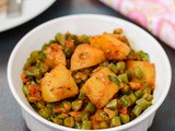 Aloo Beans Sabzi Recipe | Punjabi Aloo Beans Sabzi | How To Make Punjabi Style Aloo Beans Sabzi | Potato Green Beans Sabzi
