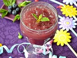 Blueberry Mocktail ~ With Mint touch