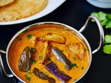 Brinjal Gravy Recipe / Roasted Brinjal Gravy/Curry For Biryani & Rotis /Roasted Eggplant Gravy
