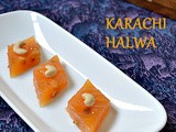 Corn Flour Halwa / Karachi Halwa ~ Easy Diwali Sweets