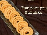 Pasiparuppu Murukku Recipe | Moongdal Chaklis | Moongdal Murukku - Diwali Special Snack Recipe