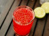 Rose Lemonade Recipe | Rose Lemonade With Sabja Seeds | Rose Sharbath With Sabja Seeds