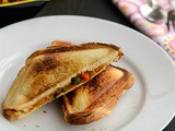 Sabzi Sandwich Recipe | Vegetable Sandwich Recipe | Mixed Veg Sabzi Sandwich - Easy Kids Lunch Box Recipe Ideas