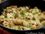 Buttery Oven Roasted Cauliflower Recipe with Parmigiano Reggiano