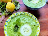 Chilled Cucumber Gazpacho Soup (No Dairy)