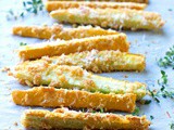 Crispy Oven Baked, Grain Free Zucchini Fries, Low Carb