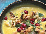Golden Cauliflower Soup with Toasted Almonds