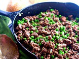 Italian Ground Beef, Peas and Onions