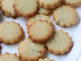 Keto Lemon Basil Shortbread Cookies