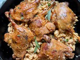 Oven Baked Duck Confit with Garlic Rosemary White Beans