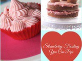Strawberry Buttercream Frosting that You Can Pipe