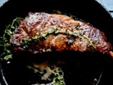 The Perfect New York Strip Steak Recipe, Pan-Fried, Oven-Roasted