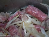 Spezzatino a la Nonna – Beef, sausage, and onion stew