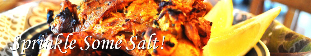 Very Good Recipes - Sprinkle Some Salt!