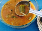 Sambar, without sambar powder / Lentil vegetable soup