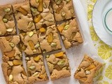 Apricot & Salted Pistachio Brown Butter Blondies