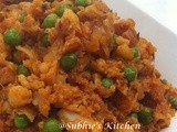 Gobi Ka Keema- Grated cauliflower and Peas Masala