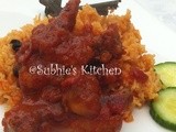 Nasi Tomato Puri -Ayam Masak Merah Madu/Tomato Purée Pilau with Red Honeyed Chicken