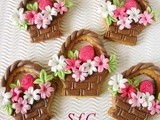 Πασχαλινές δημιουργίες - μπισκότα  πασχαλινά καλαθάκια