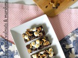 Chocolate Bars with Walnut & Marshmallow Topping