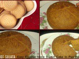Easy Eggless Marie Biscuit Cake In Pan For Kids Recipe In Marathi