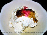Gulkand Rose Petals Jam Ice Cream Recipe in Marathi