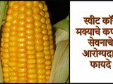 Health Benefits of Sweet Corn In Marathi