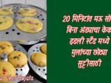 In 20 Minutes Soft Easy Eggless Cake In Idli Stand Recipe In Marathi