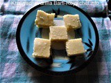 Khavyachi Vanilla Barfi Recipe in Marathi