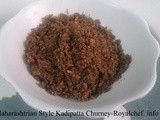 Maharashtrian Style Kadipatta Churney Recipe in Marathi