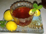 Recipe for Nimbu Adrak Shahad Ki Chai