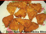 Spicy And Crispy Potato Tikona Bites