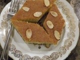 Basboussa (Middle eastern sweet w/ semolina)