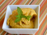 Roasted butternut squash hummus with sour orange