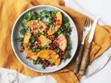 Butternut Squash, Kale and Pomegranate Salad