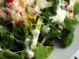 Crab and Avocado Salad with Lemon Yoghurt Dressing