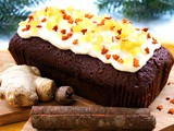 Gingerbread Loaf Cake with Cinnamon Cream Cheese Frosting