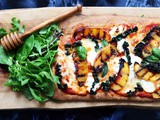 Kale and Nectarine Pizza