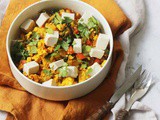 Tofu Scramble with Vegan Feta