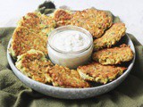 Vegan Courgette and Basil Fritters