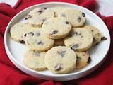 Vegan Cranberry and Orange Shortbread