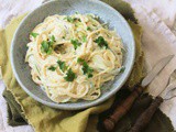 Vegan Creamy Courgette Linguine